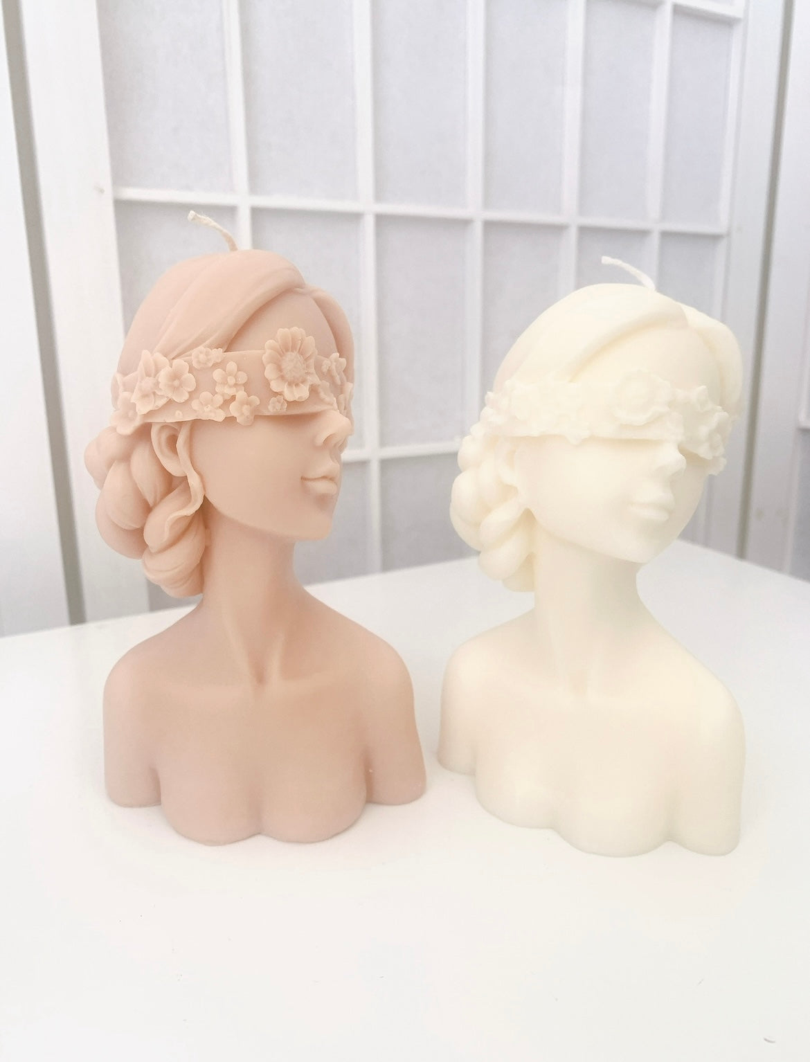 Floral Blindfold Candle