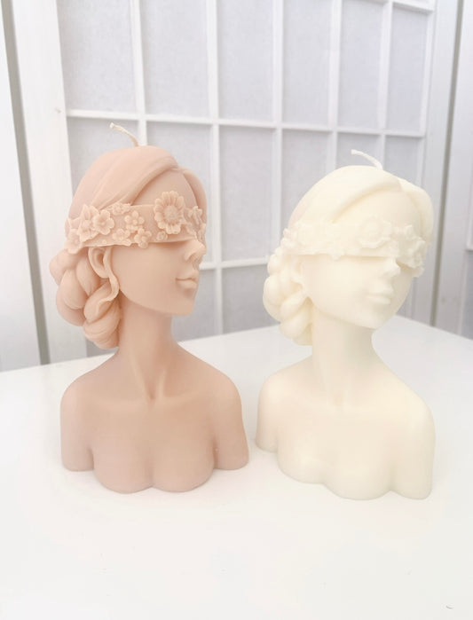 Floral Blindfold Candle